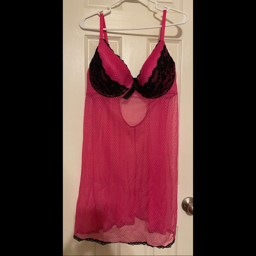 Torrid Magenta & Black Babydoll